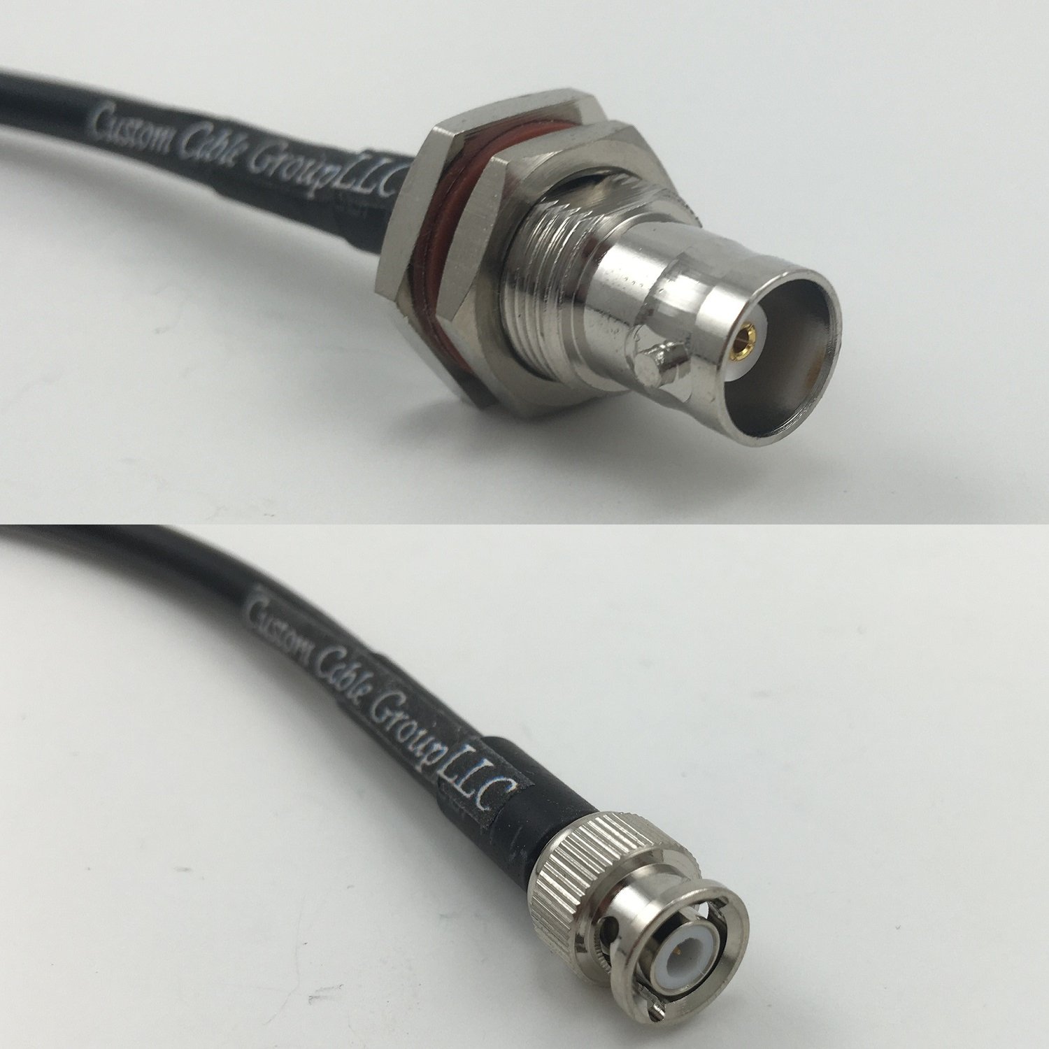 3 feet RG188 BNC FEMALE BIG BULKHEAD to MiniBNC Male Pigtail Jumper RF coaxial cable 50ohm Quick USA Shipping
