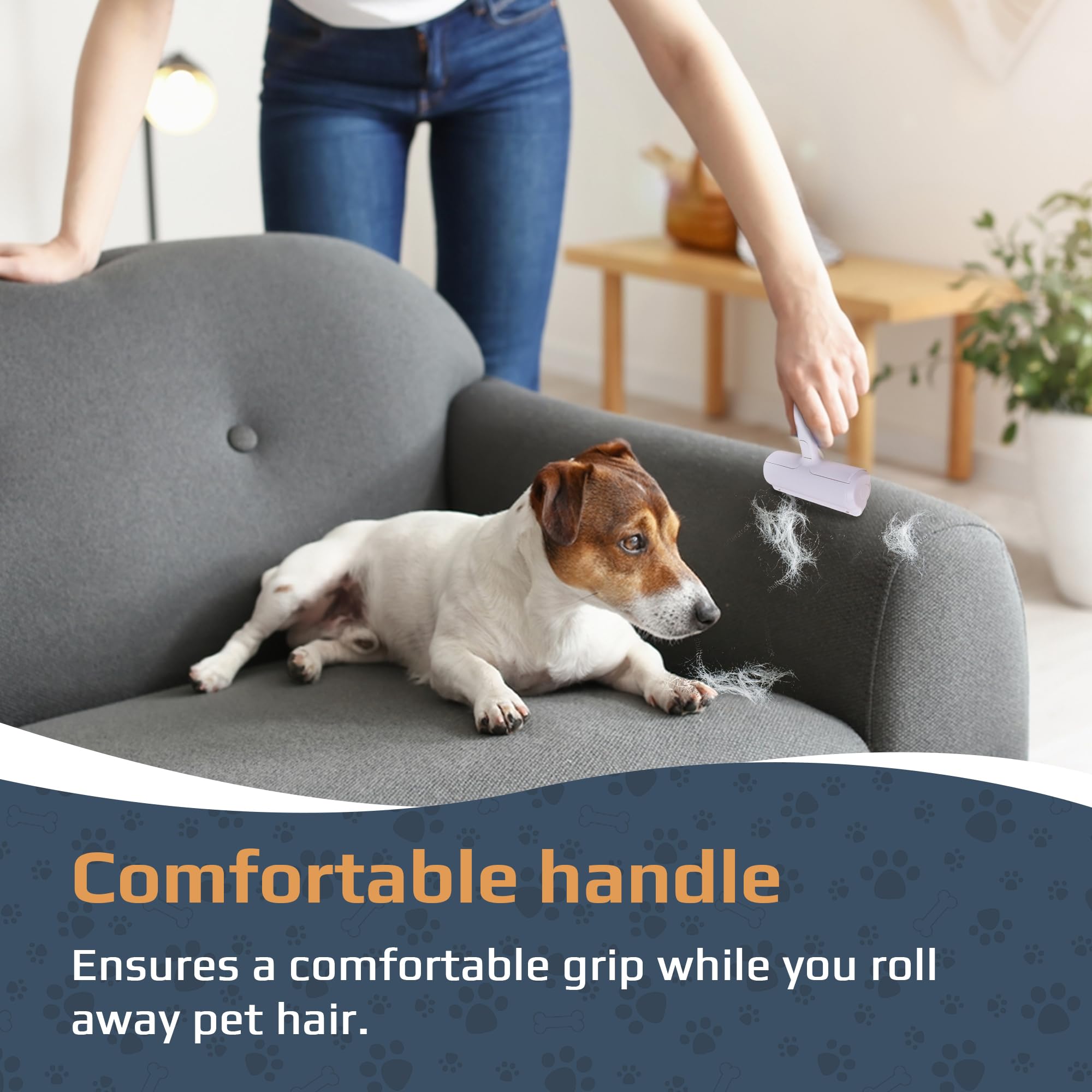 Removedor de pelo de mascotas | Removedor de pelo de gatos y perros para muebles, sofá, ropa, alfombra, coche | Removedor de pelo de mascotas portátil para asientos de coche de lavandería, ropa de