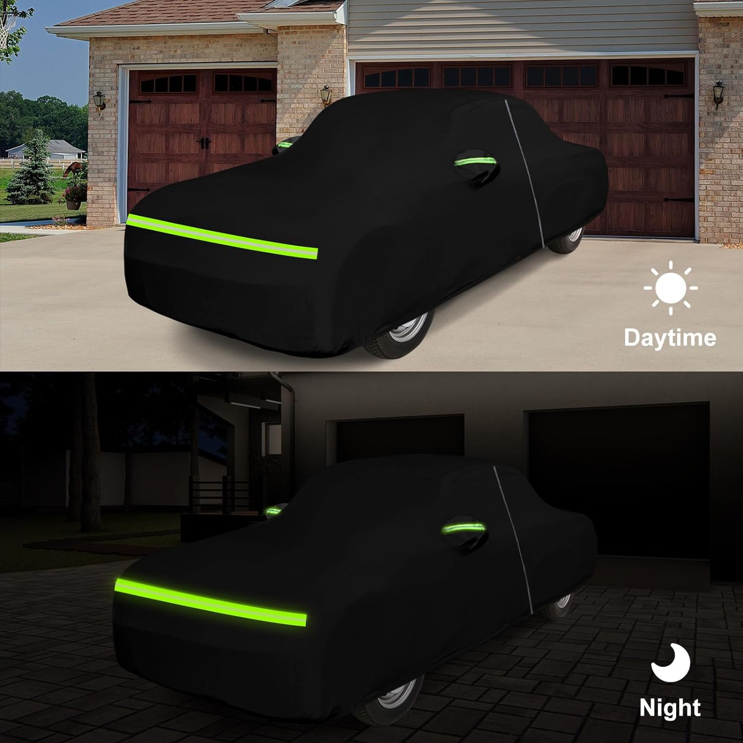 SAPUBK Waterproof Car Cover Compatible with 1960-1974 Ford Galaxie 500 XL Starliner Fairlane Sedan Coupe Hardtop All Weather — view 6