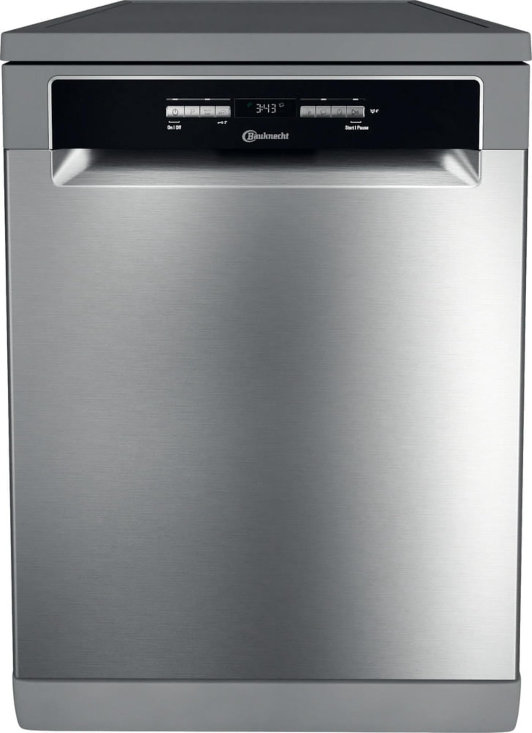 Bauknecht - BFO 3C33 P 6.5 X Freistehender Geschirrspüler - 14 Maßgedecke - PowerClean, ActiveDry, Sensor-Programm - Edelstahl-Design - Energieeffizienzklasse D - 85 x 59 x 60 cm (HxTxB) - Edelstahl