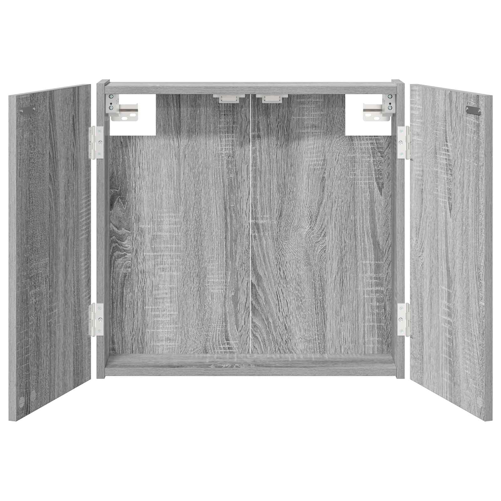 Szafka do darta Sonoma, szara obudowa tarczy do darta z zamknięciem magnetycznym, materiał drewnopochodny, do przechowywania darta, 56 x 12 x 63 cm