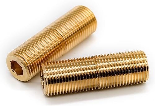 Miniatura 5 de (2 pcs) Brass Pipe Adapter Plumbing, G Thread 12" Male to NPT Thread 12" Male Pipe Fitting Adapter, Seamless and Leakproof (2.5" Length)