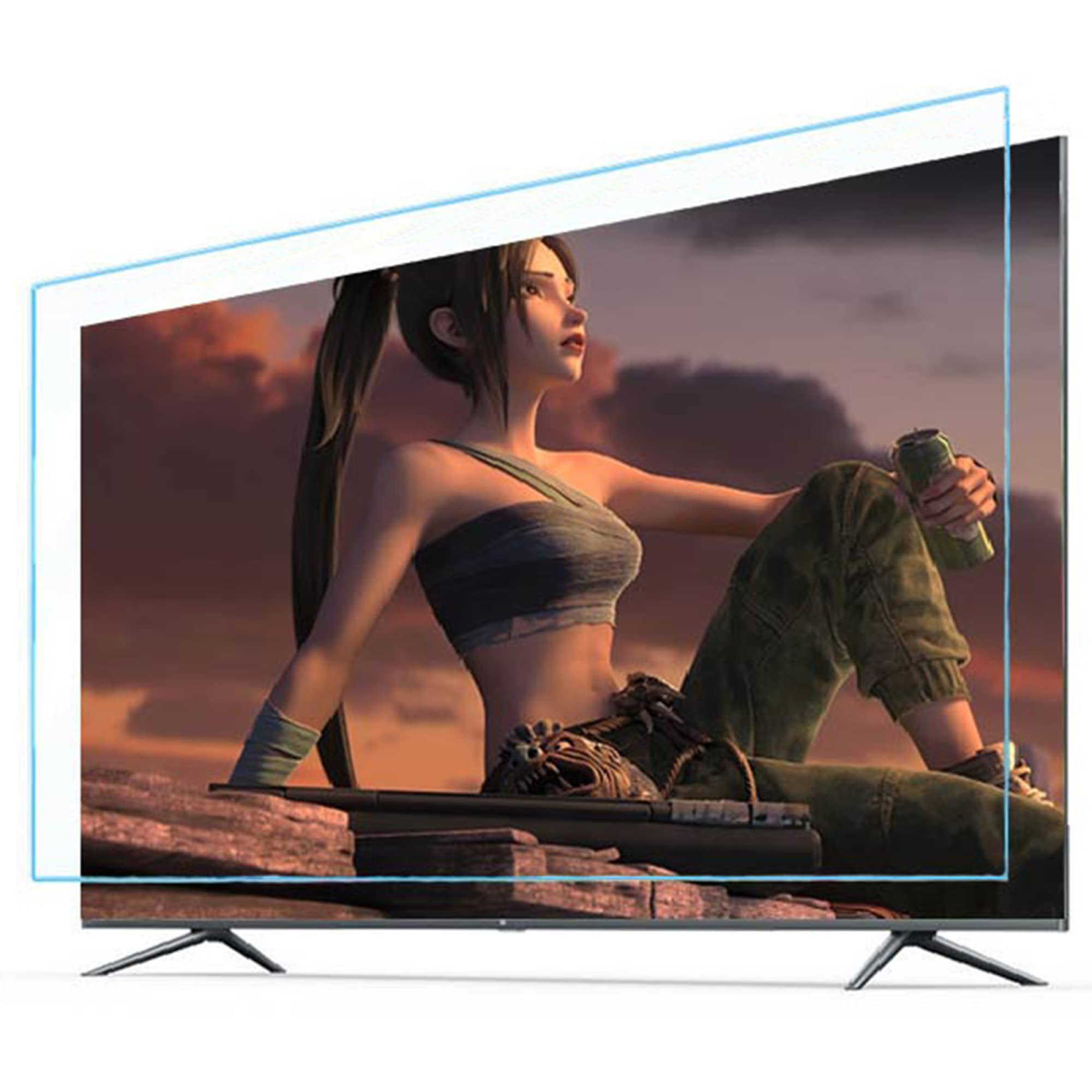 Filtre anti-éblouissant TV réduisant les maux de tête et reflets 90%