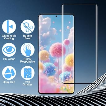 [2 Pack] Screen Protector for Motorola Edge 60/60 Fusion/60 Pro, Tempered Phone Glass [9H Hardness][3D Curved][Anti-Scratch] Saver Film