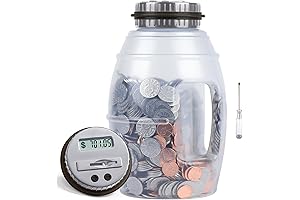 X-Large Digital Coin Sorter Piggy Bank with LCD Counter for Adults