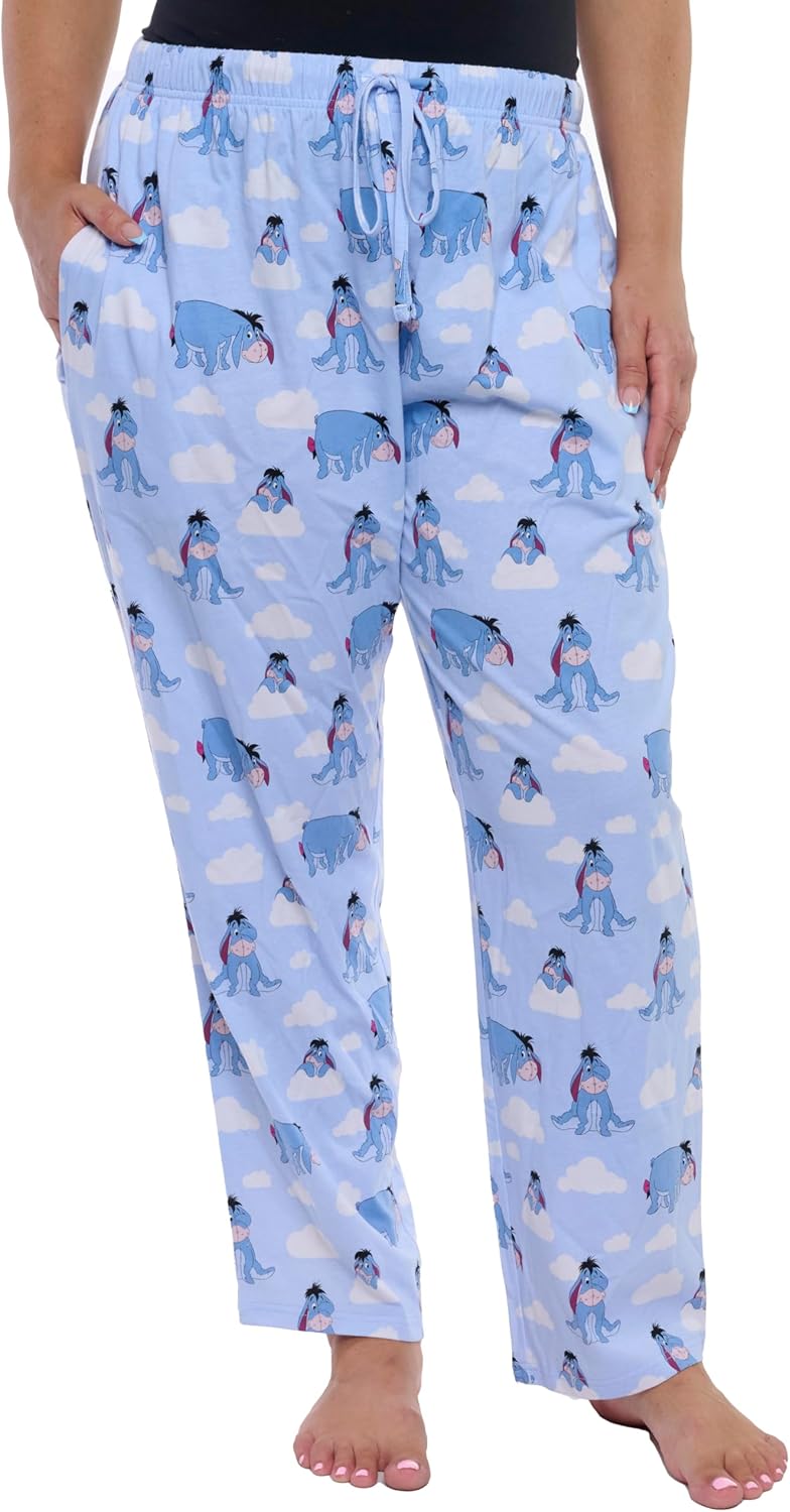 Disney Womens Lounge Pants Pajama Bottoms All Over Print Cotton - Image 8