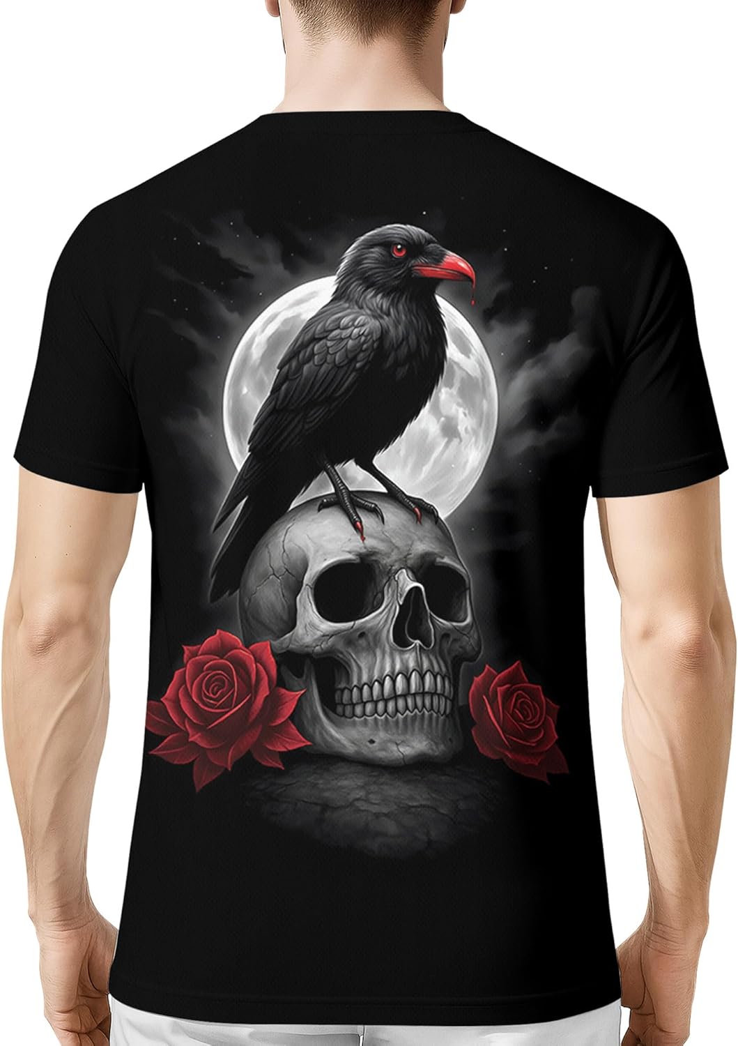 PAGYMO Graphic T-Shirts for Men Funny Novelty 3D Printed Weird Crazy Design Short Sleeve Tee Shirt