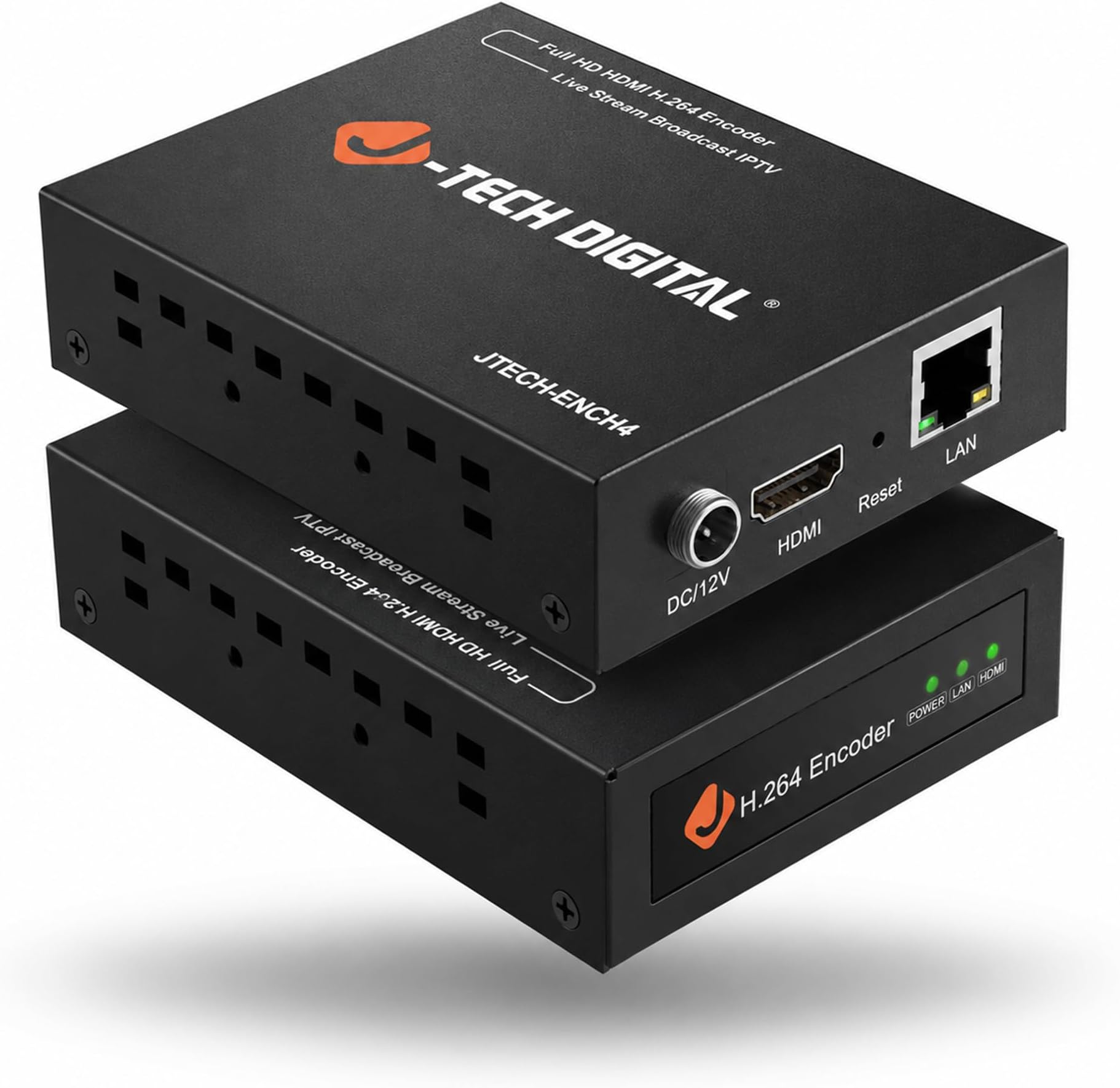 HDMI H.264 H.265 IPTV Encoder Supports RTSP, RTP, RTMP, HTTP, UDP Protocol and ONVIF [JTECH-ENCH4]