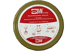 Pocket BVM Mask with O2 Tubing