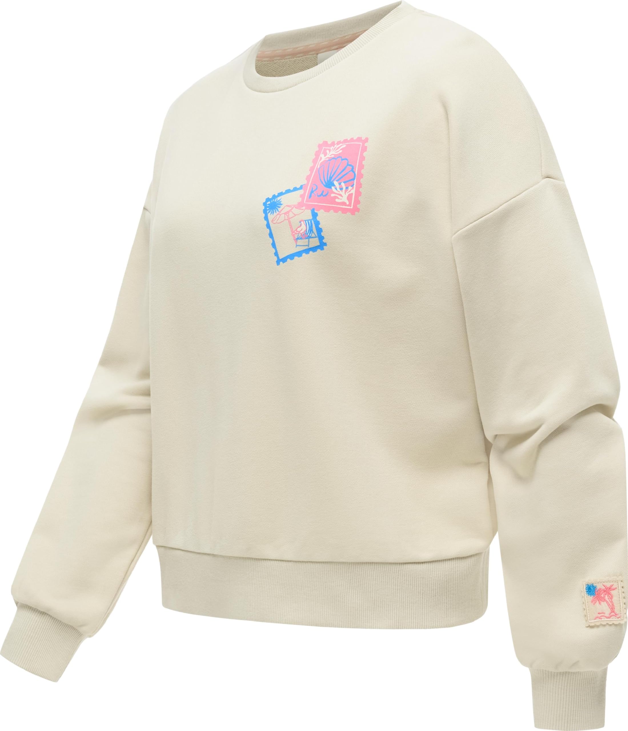 Ragwear Damska luźna bluza z kapturem oversized sweter z modnym nadrukiem Wuss PP XS-XXL