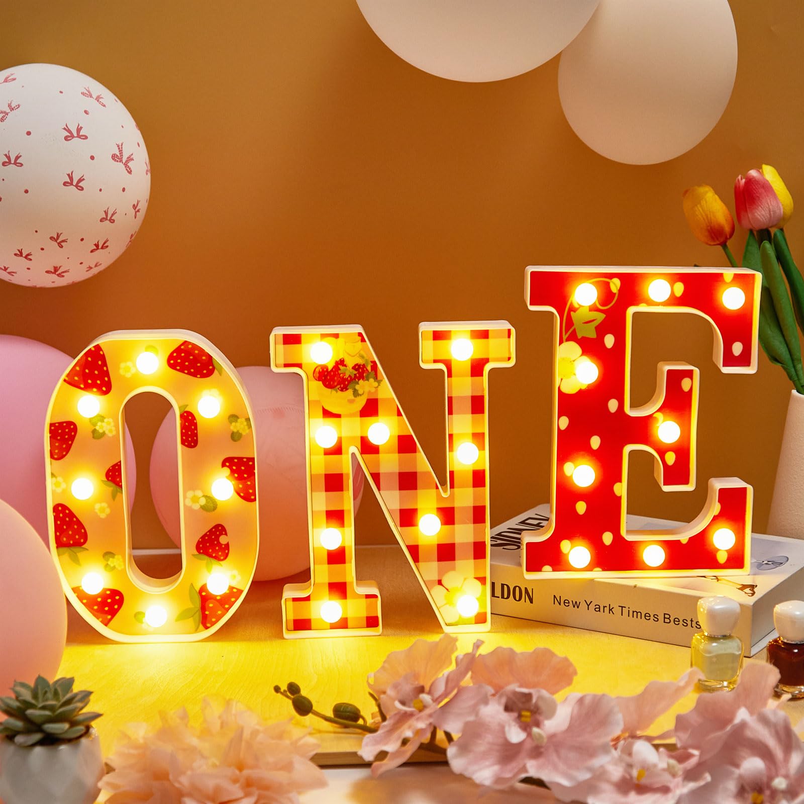 Déco lumineuse DEL 1er anniversaire : célébrez les un an de votre fille