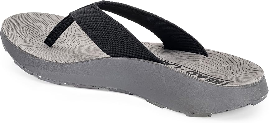 Tread Labs Mens Orleans Flip Flops with Orthopedic Arch Support Athletic Slide Sandals