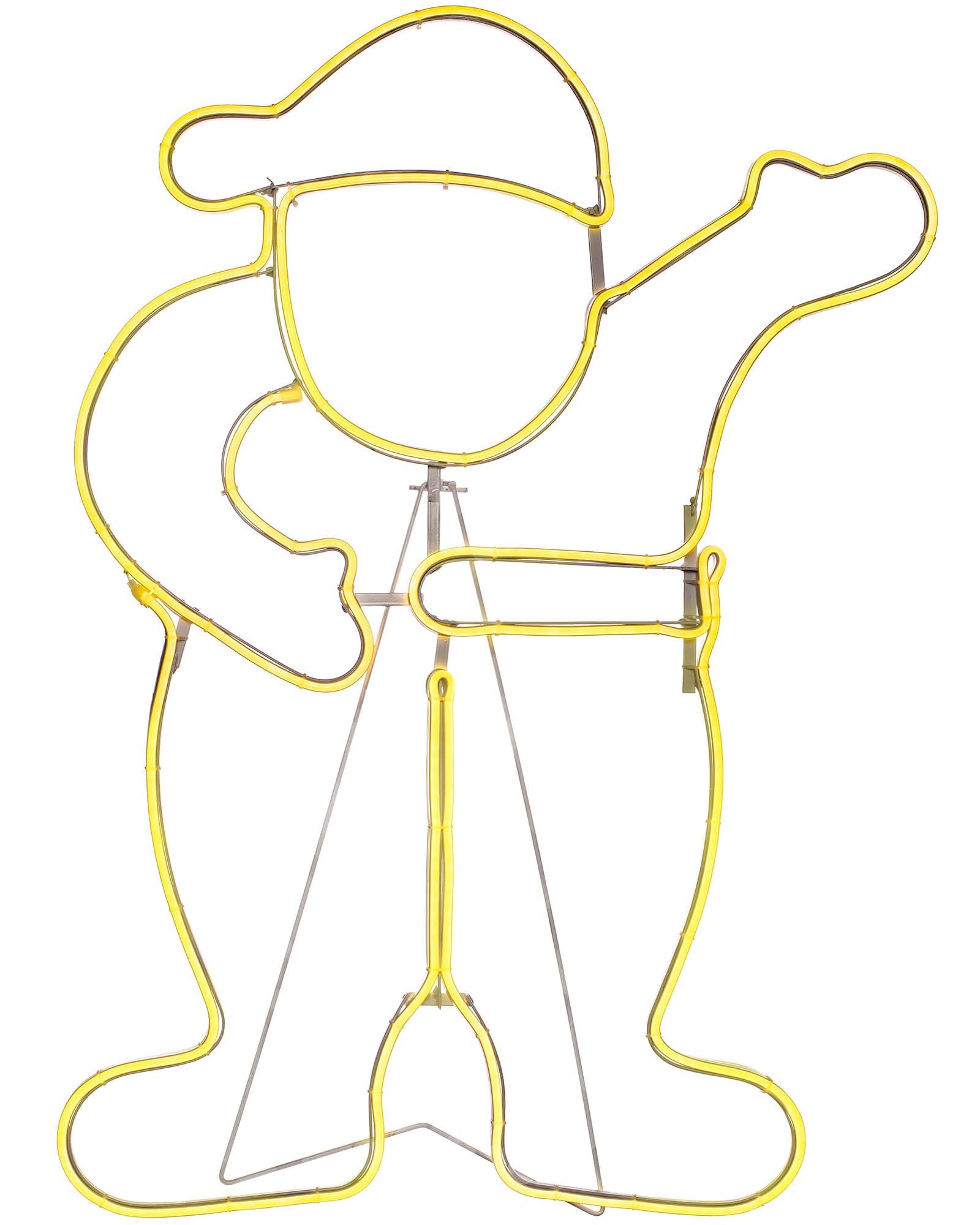 WeRChristmas Neon Santa Silhouette with 600 LED Lights