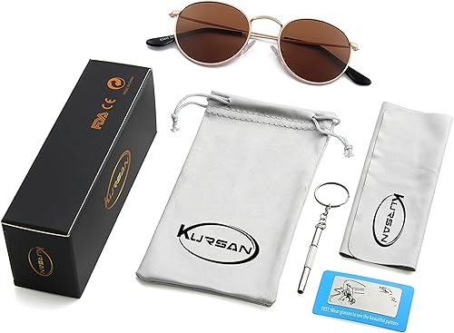 Miniatura 7 de Gafas de sol polarizadas de metal redondas pequeñas para hombres y mujeres, lentes espejadas, gafas de sol clásicas circulares