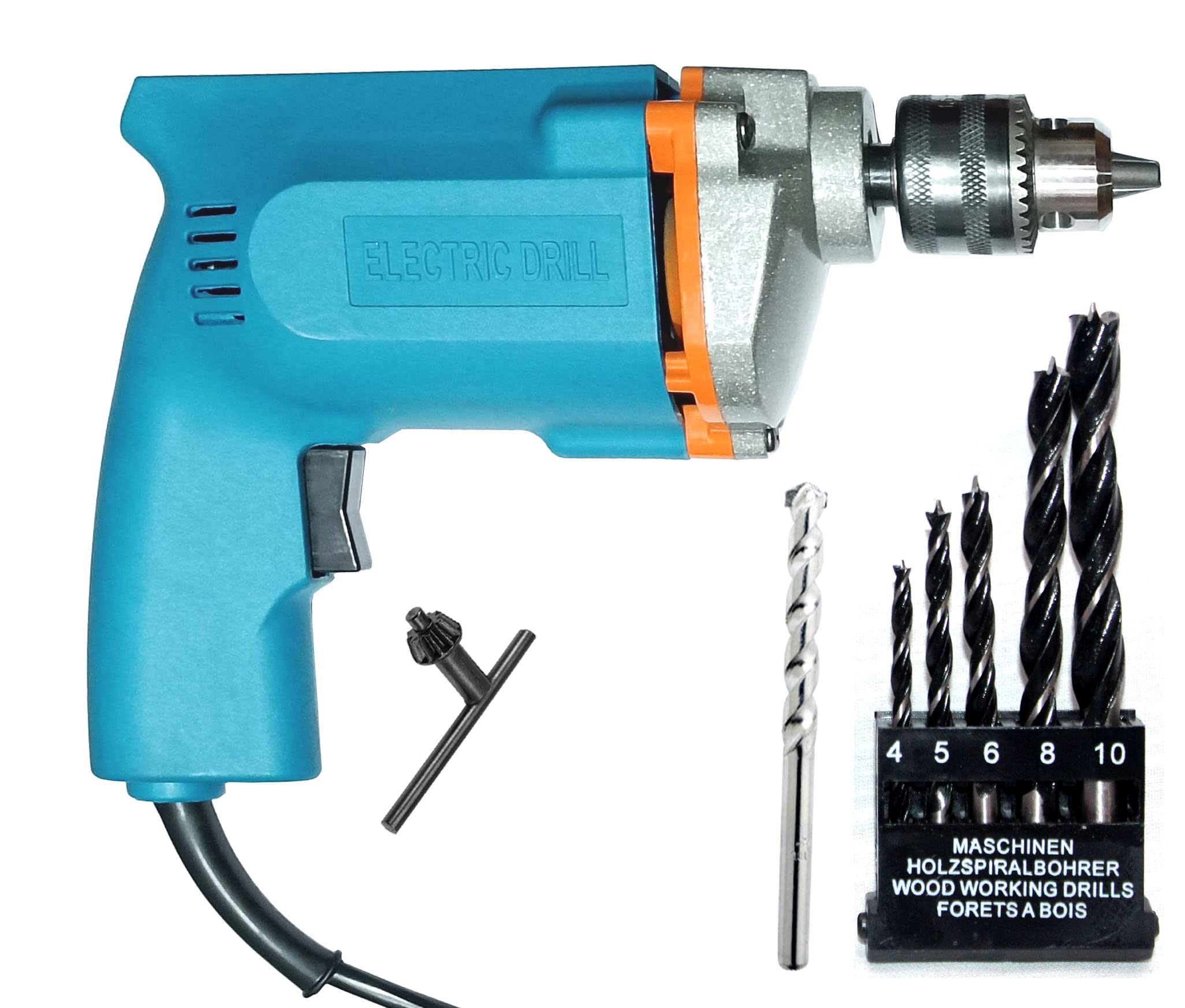 Mass Pro 10mm Drill 350w 2600RPM With 1 Masonry & 5 Woodworking Drill Bits Power & Hand Tool Kit (B0B5XQWSQV) Amazon Price History, Amazon Price Tracker