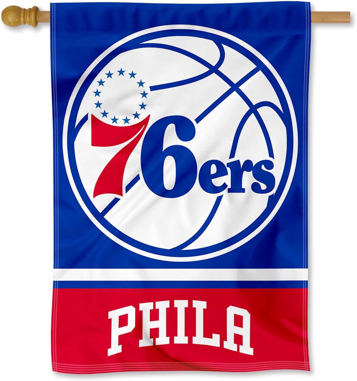 Philadelphia 76ers Two Ply and Double Sided House Flag