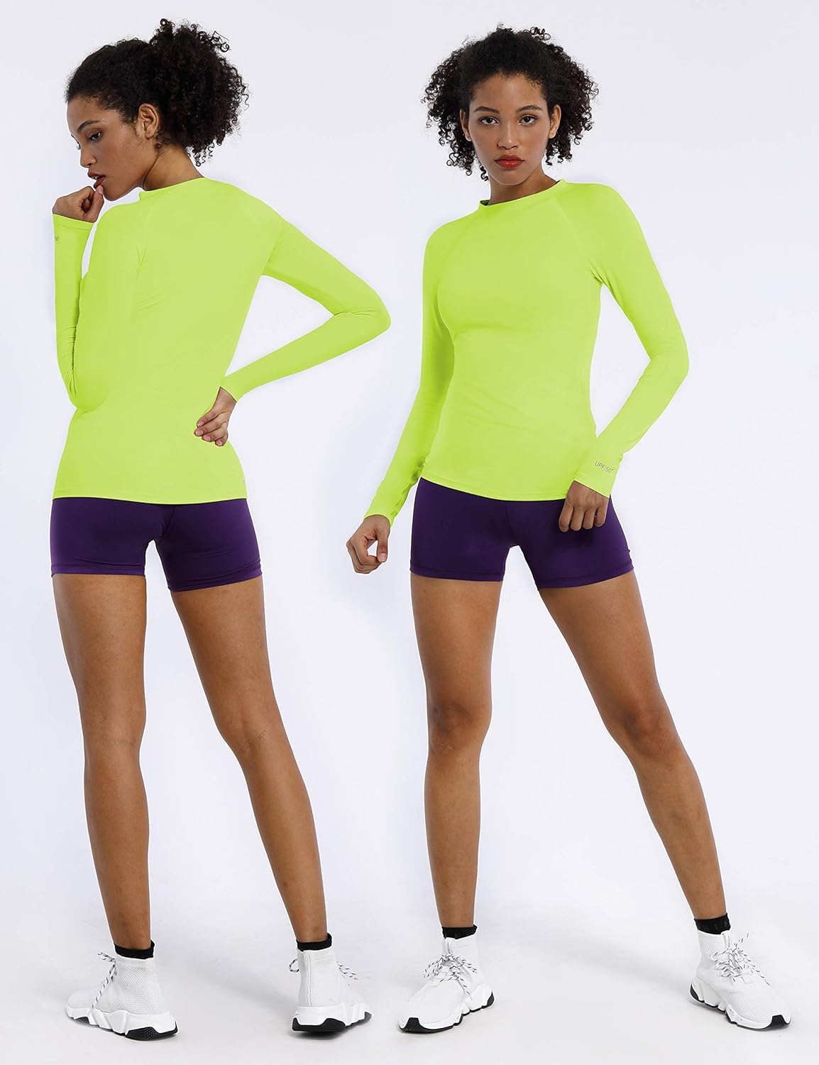 BUBBLELIME Long Sleeve UPF 50+ Sun Protection Rashguard for Women Swim Shirts Surfing Swimwear Swim Top Swimsuit