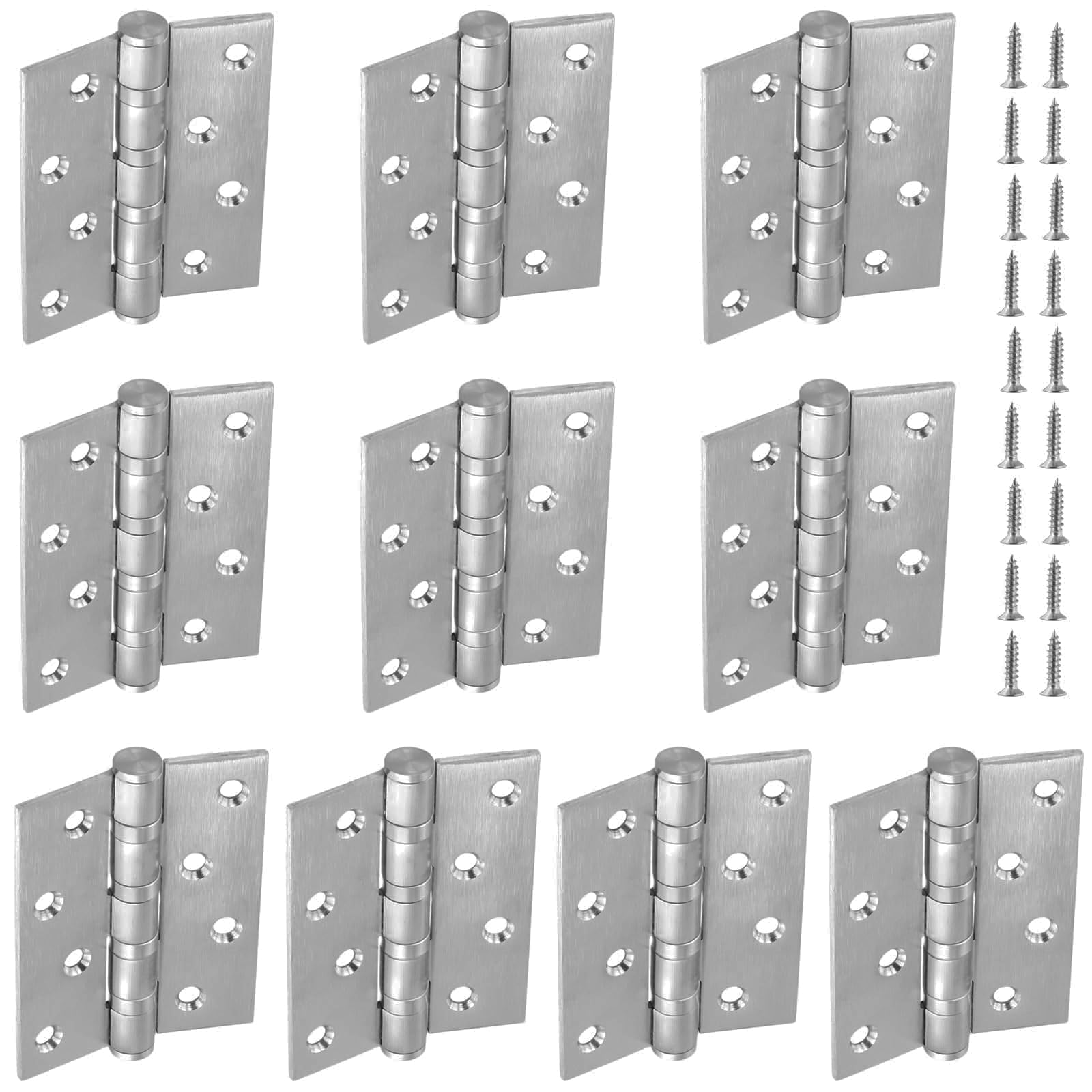 Charnière de porte en acier inox à roulement à billes anti-grincement de 3mm