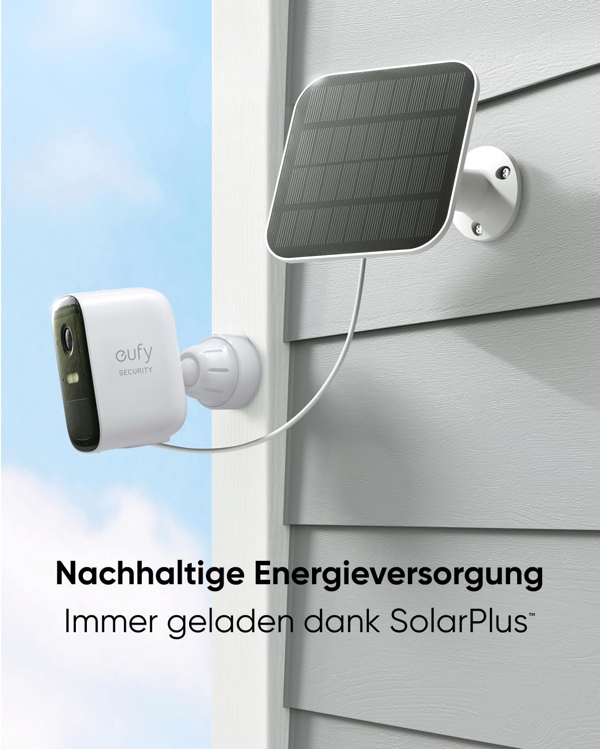 eufyCam 2C 2-Kamera-Set, Überwachungskamera Außen, ohne Abo, 1080p HD | HomeKit-kompatibel, 180 Tage Akku, Nachtsicht, IP67-wetterfest, kabelloses Überwachungssystem