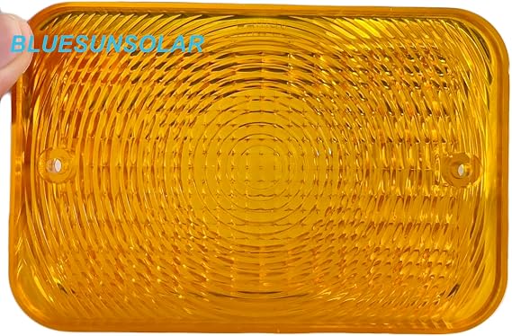 BLUESUNSOLAR 1PC Amber Lens LVU18745 Tail Light Lens Replacement for John Deere Tractor 1023E 1025R 1026R 2025R 2027R 2032R 2038R 2305 2320 2520 (1PC-LVU18745)