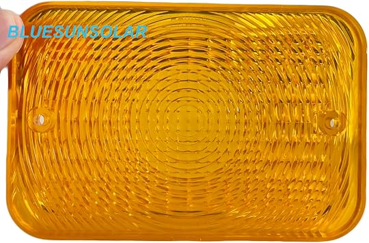 BLUESUNSOLAR 1PC Amber Lens LVU18745 Tail Light Lens Replacement for John Deere Tractor 1023E 1025R 1026R 2025R 2027R 2032R 2038R 2305 2320 2520 (1PC-LVU18745)