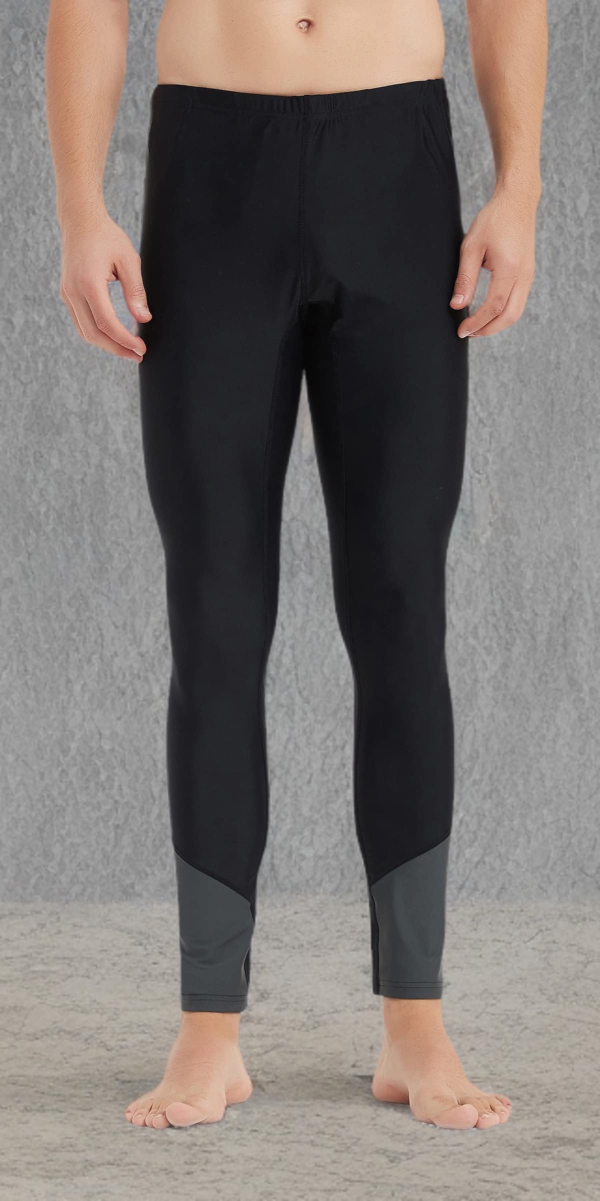 Ubestyle Leggings de natación con protección solar UPF 50+ para hombre, pantalones de natación, pantalones de playa, protección solar