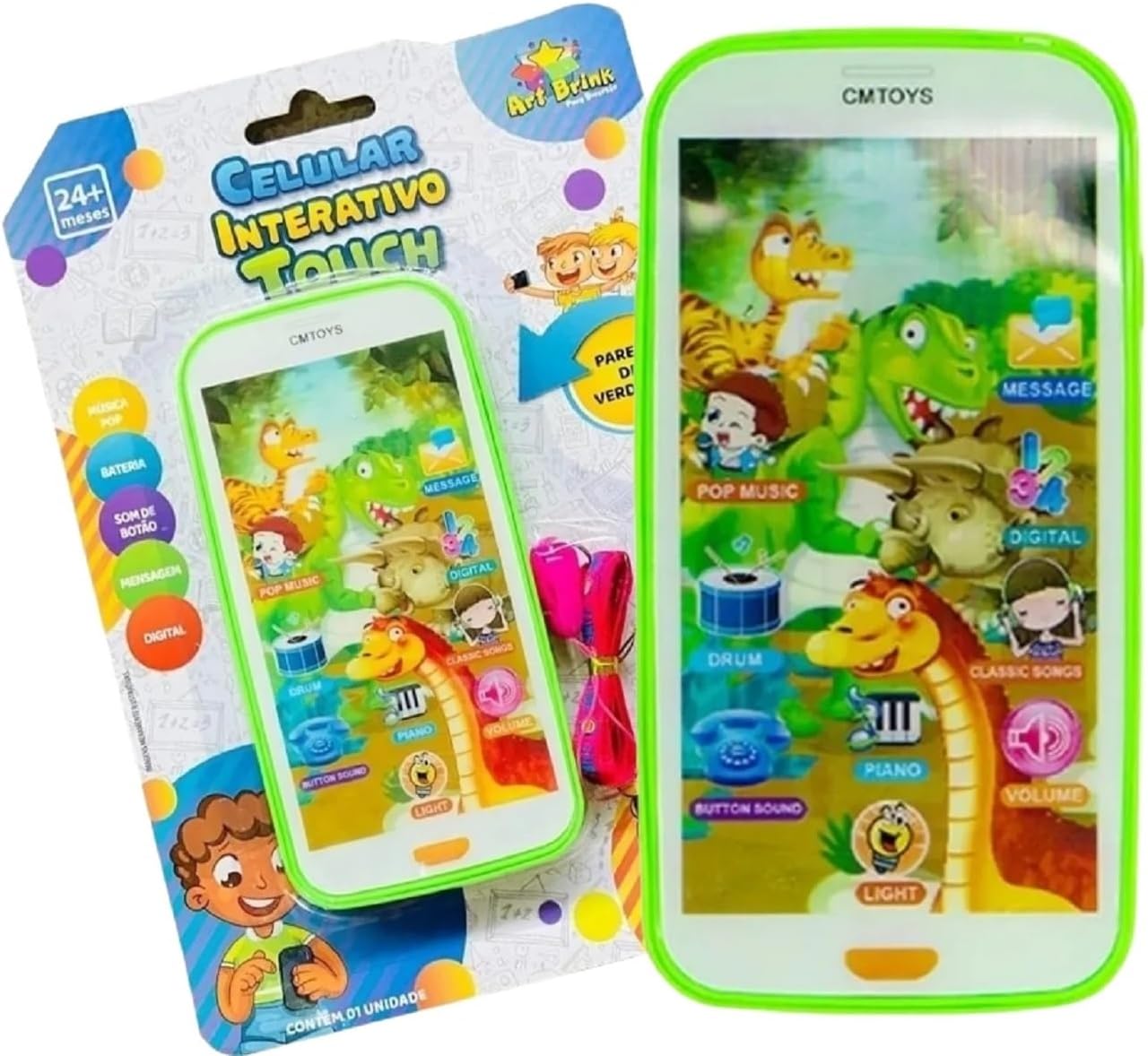 Review Celular Interativo Touch Infantil Art Brink: a diversão que ilumina sorrisos! 3 71RZ qps0nL. AC SL1400