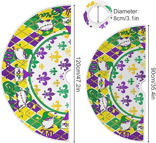 Miniatura 10 de Falda de árbol de Navidad para el día de cumpleaños, falda de árbol de 36 pulgadas para tartas, faldas de árbol de Navidad, tapete de pie de árbol
