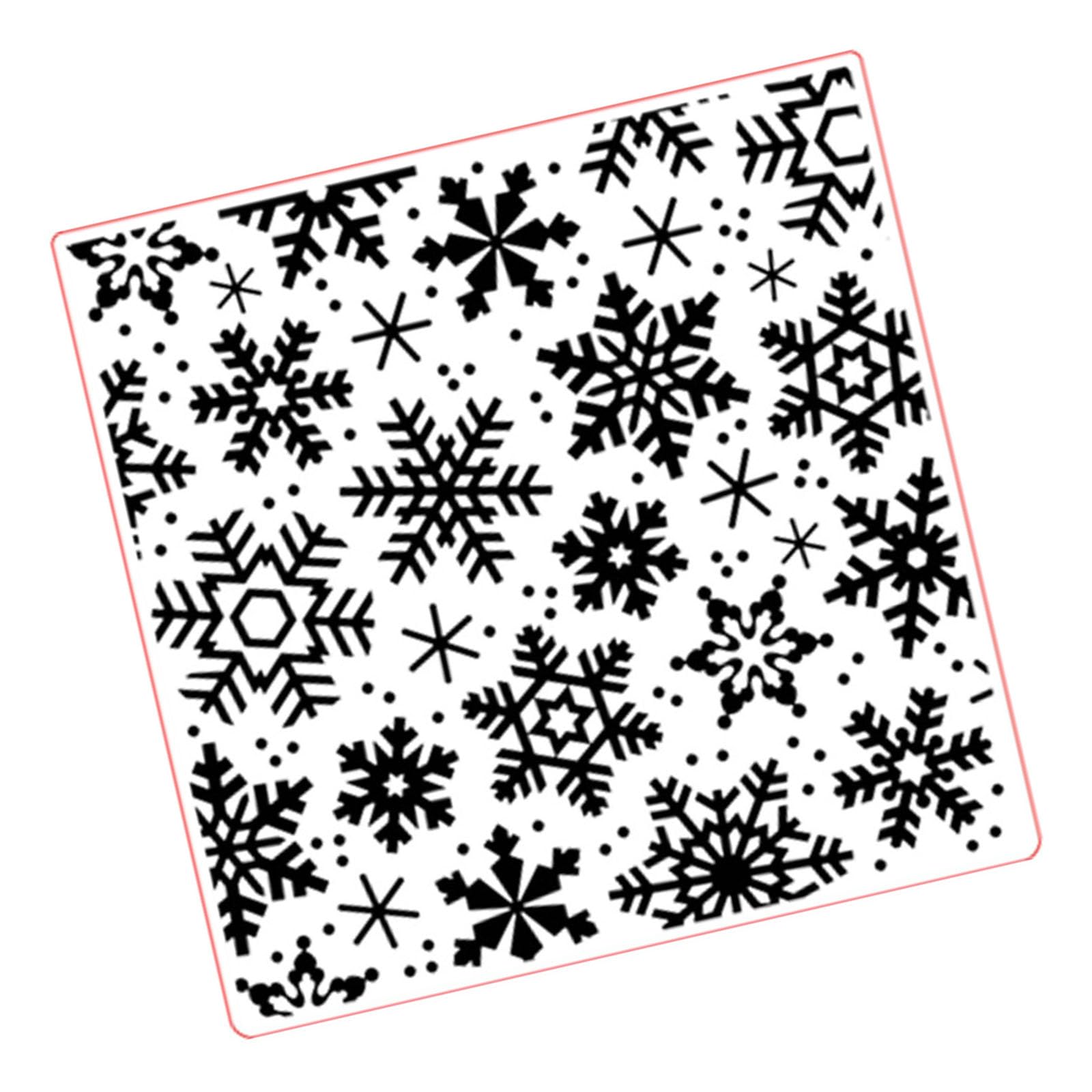 Hsioluted Snowflake Embossing Folder Texture for Card Making Scrapbooking Embossing Folder