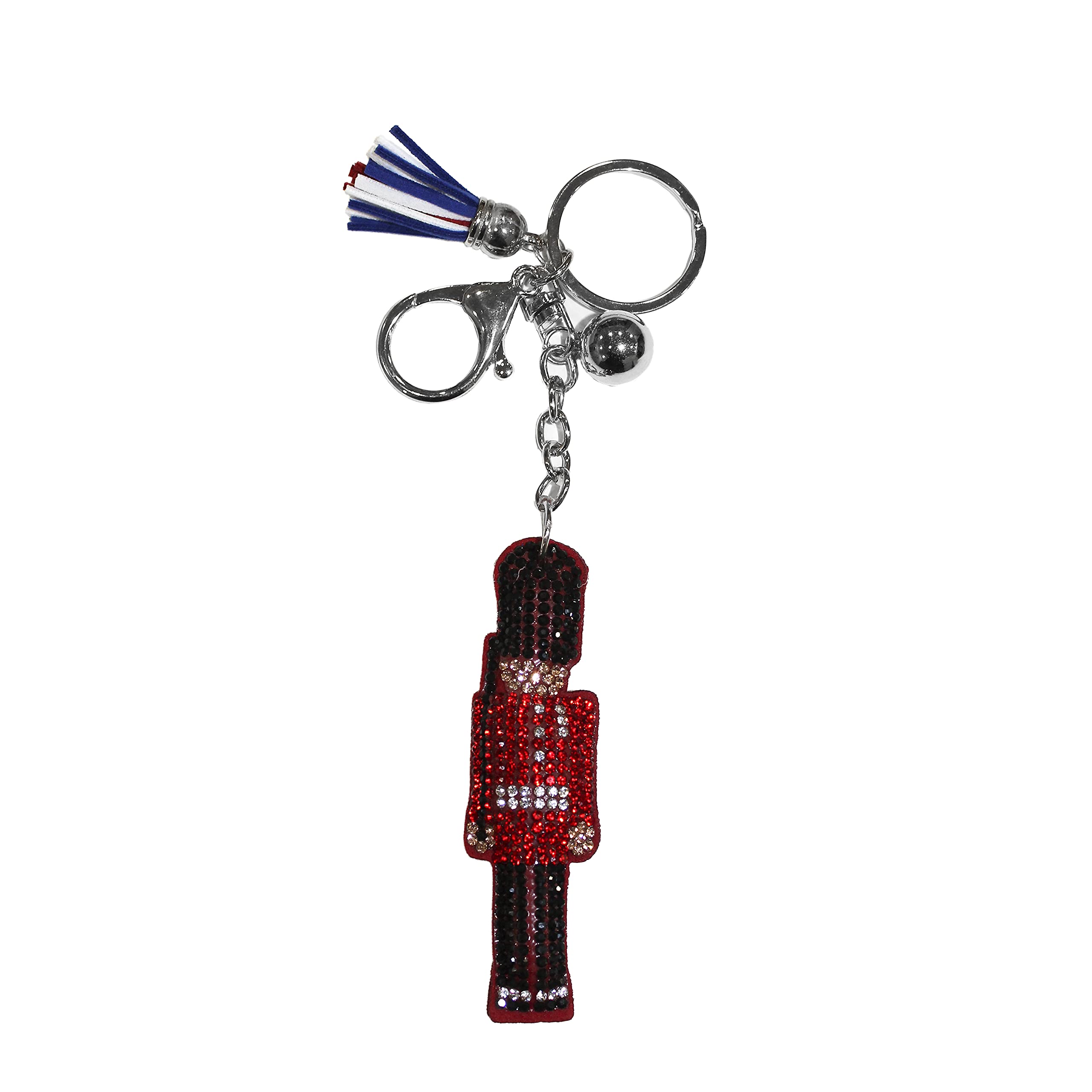 Eurostick Union Jack Multi Keyring Keychain UJ London British Bag Charm (Diamante Royal Guard)