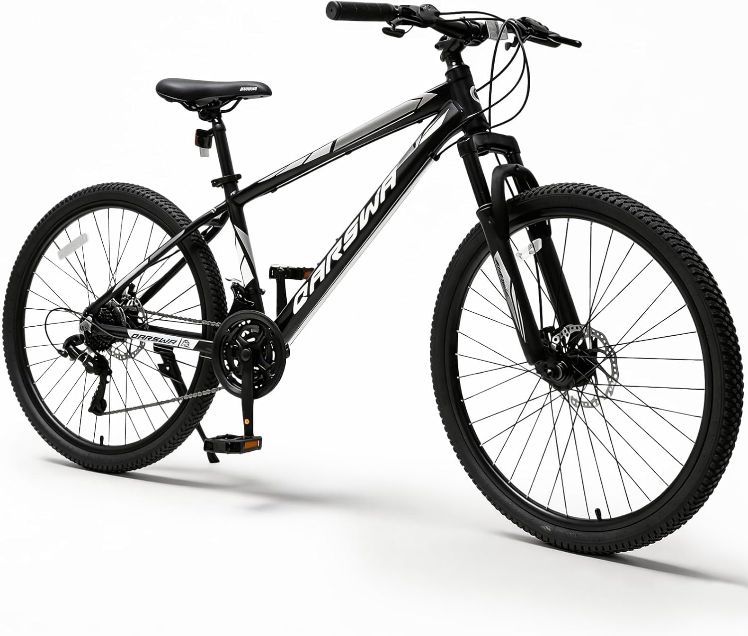 26/27.5 Inch Mountain Bike for Men and Women, Lightweight Aluminum Frame MTB with Dual Disc Brakes & 21-Speed Trigger Shifter, Comfort Foam Seat Adult Bicycle for Trail & Outdoor Riding