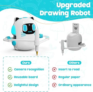 Drawing Robot for Kids with Camera Recognition, Smart Robot Drawing Machine