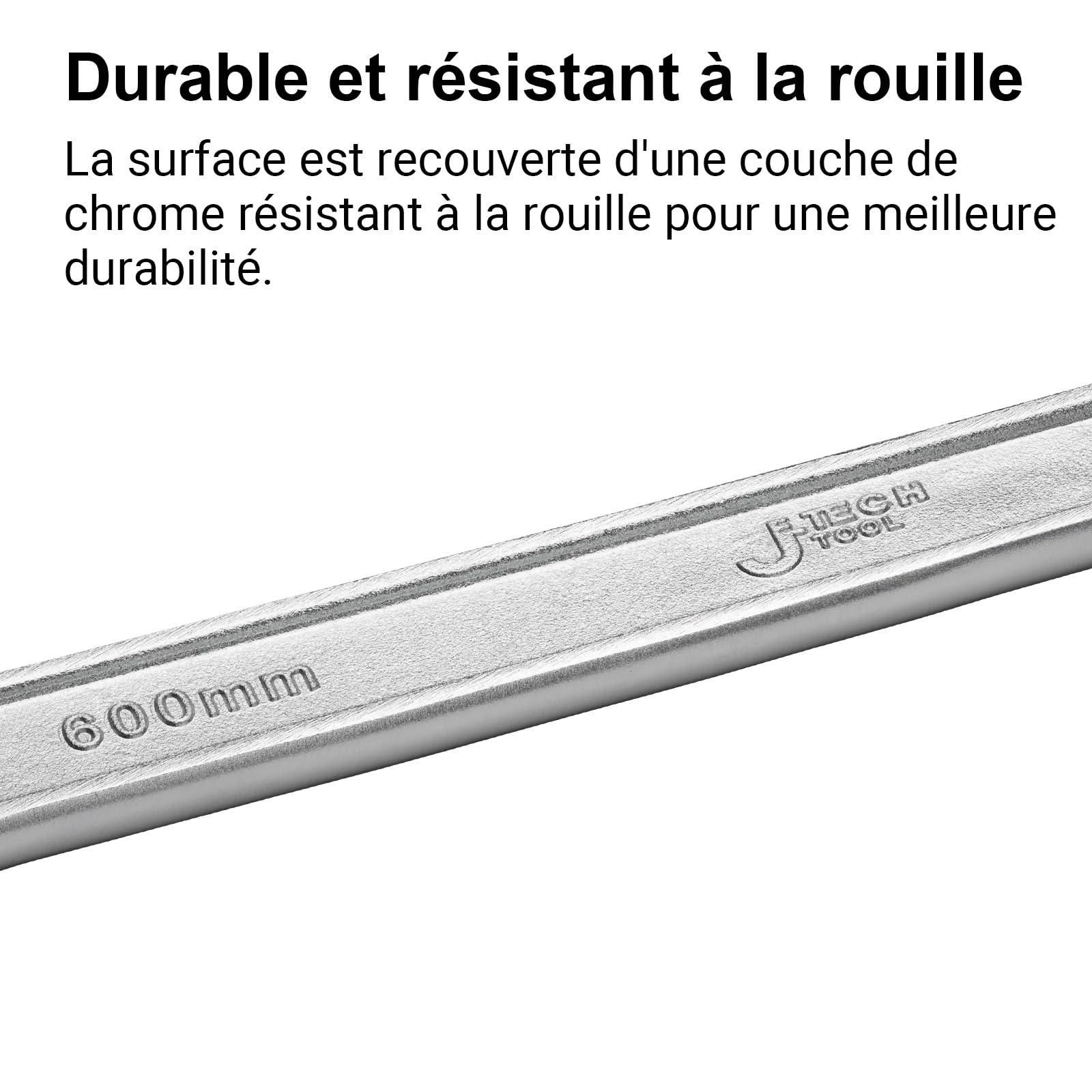 Jetech Clé à molette réglable professionnelle de 61 cm avec grande ouverture