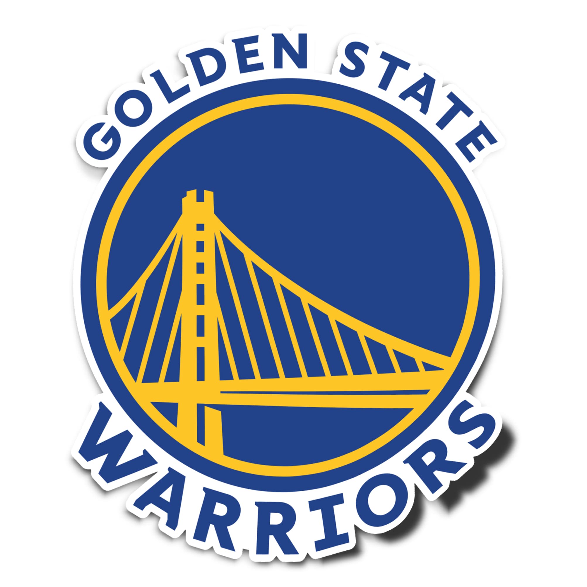 Desert Cactus Golden State Warriors Sticker NBA Officially Licensed Vinyl Decal Laptop Water Bottle Car Scrapbook (Individual 3)