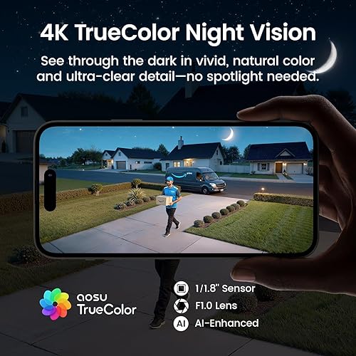 Miniatura 3 de aosu 2K Indoor Security Camera T2 Ultra 4K Solar Outdoor Wireless Security Cameras