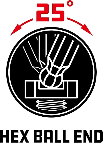 Miniatura 7 de Powerbuilt Llave hexagonal magnética de punto largo Tamper Star de 13 piezas, llave hexagonal Allen, T10- T80-941643