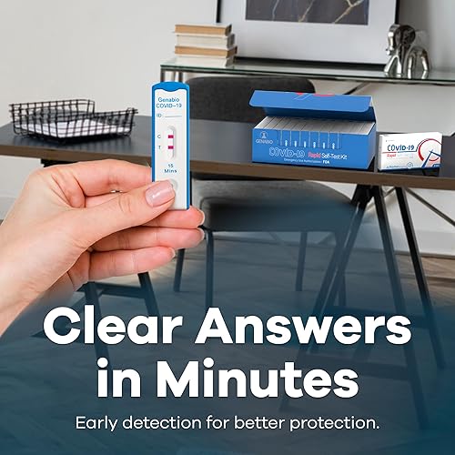 Miniatura 13 de Genabio Kit de autoprueba rápida de antígeno COVID-19 (204 pruebas) - Autorizado por la FDA EUA Resultados en el hogar de 15 minutos Hisopo