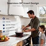 30" Range Hood Insert, 900 CFM Full Copper Motor | Triple Smart Controls, Tunable LED Lighting, incl. Charcoal Filters & Duct Pipe