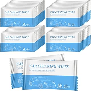 Hipruict Car Cleaning Wipes, Set of 100 Individually Car Wipes, Fast Cleaning Car Leather Cleaner Wipes, Suitable for Car ... Price In India