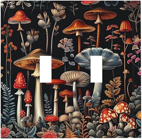 Miniatura 84 de Cubiertas de Interruptor de Luz de Palanca Simple con Diseño Abstracto de Sol Amanecer Retro, Placa Decorativa Arcoíris Atardecer de 1 Gang, Placa