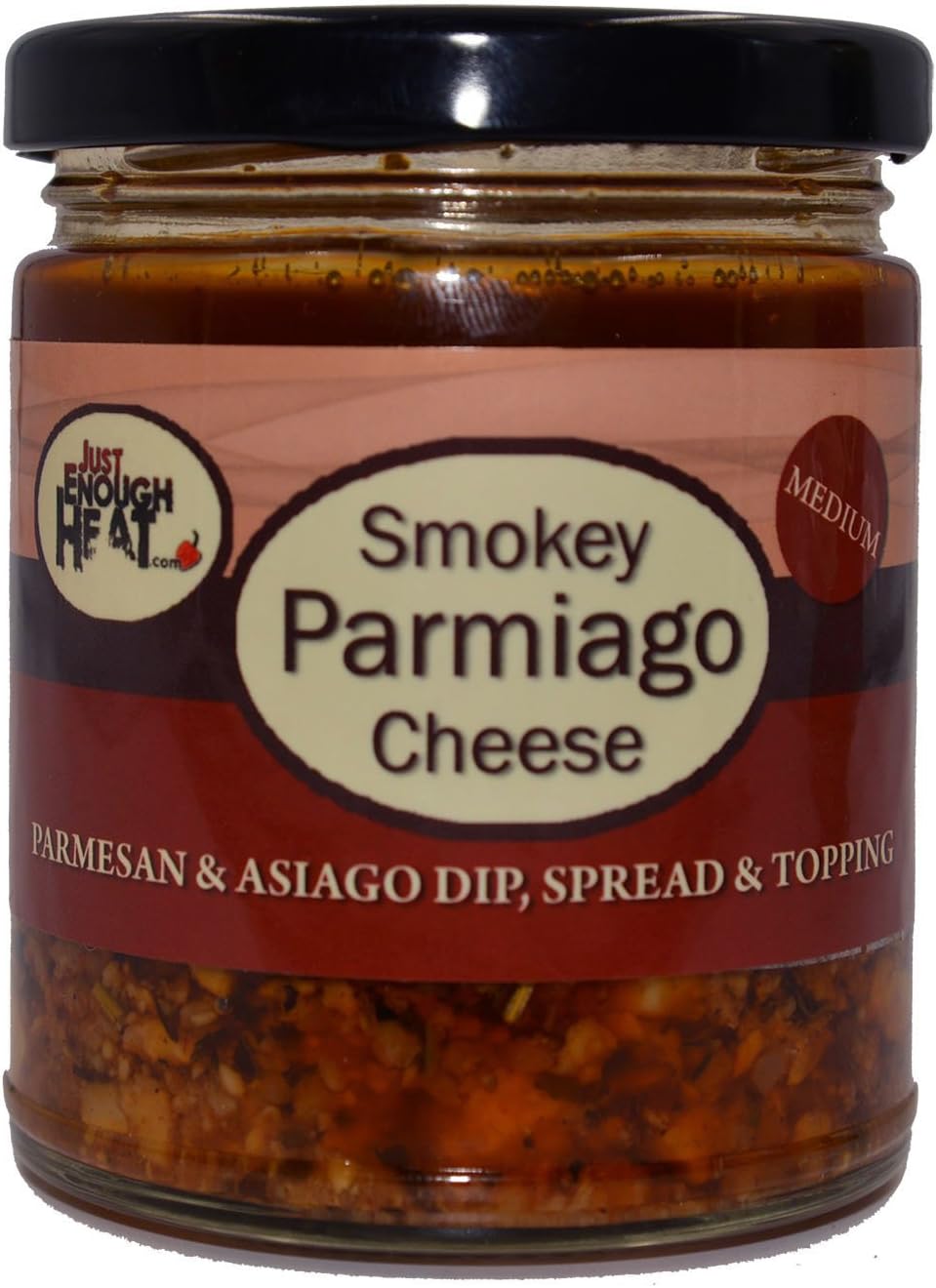 Smokey Parmiago Cheese - Parmesan & Asiago Marinated Cheese Dip, Spread & Topping by Just Enough Heat