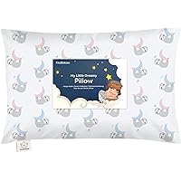 Vista 28 de My Little Dreamy Kids Almohada pequeña de 13 x 18 pulgadas con funda de algodón orgánico, suave y transpirable, lavable a máquina, para niños