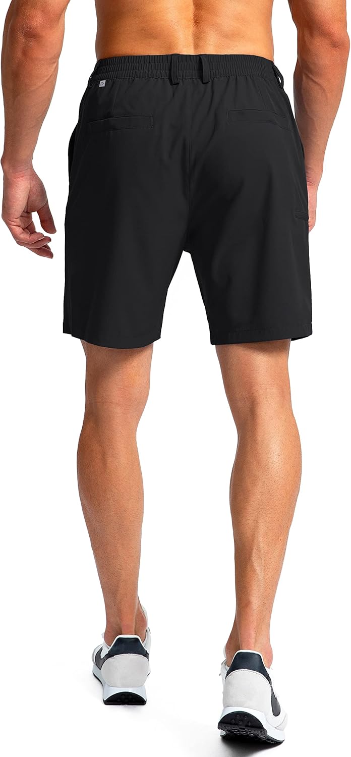 Pinkbomb Men's Golf Shorts with 6 Pockets Stretch Quick Dry Hiking Work Dress Shorts for Men - Image 3