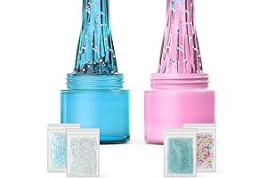 2 Pack Fluffy Clear Amazing Crystal Putty