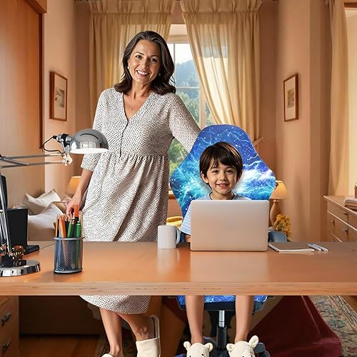 Miniatura 2 de Fundas para sillas de juegos, impresión 3D, de una pieza, ajuste universal, funda de asiento para silla de juegos con reposabrazos y funda