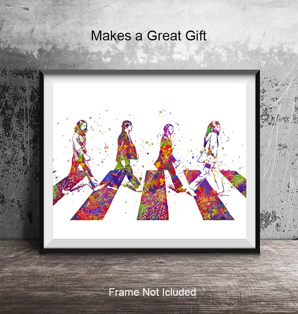Amazon.com: The Beatles Poster, Wall Art - 8x10 Abbey Road Home