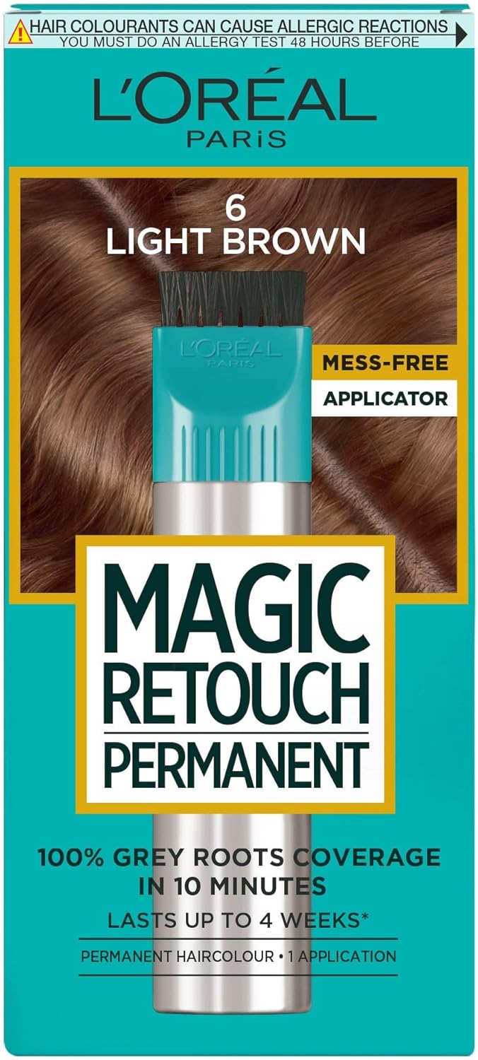 L'Oréal Paris Magic Retouch Instant Root Spray, Light Brown 6. Gives ...