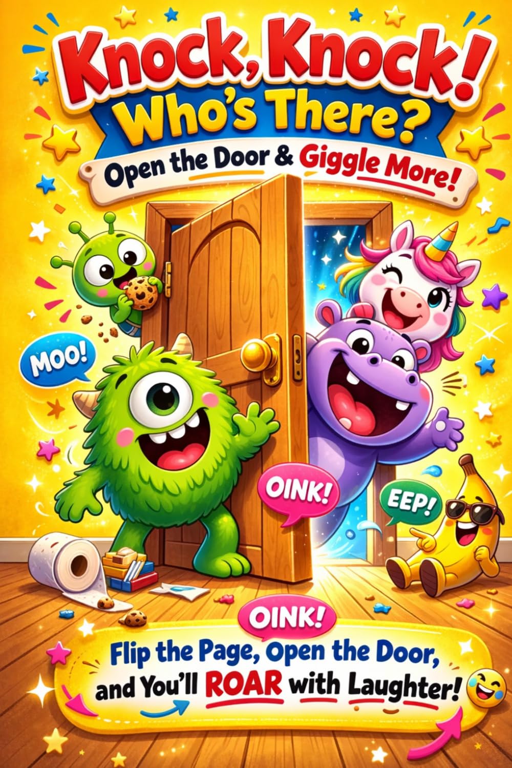 Knock Knock Jokes for Kids Ages 4-6: Open the Door and Laugh! A Silly Interactive Joke Book with 100 Giggle-Filled Pages of Funny Knock-Knock Surprises for Little Kids