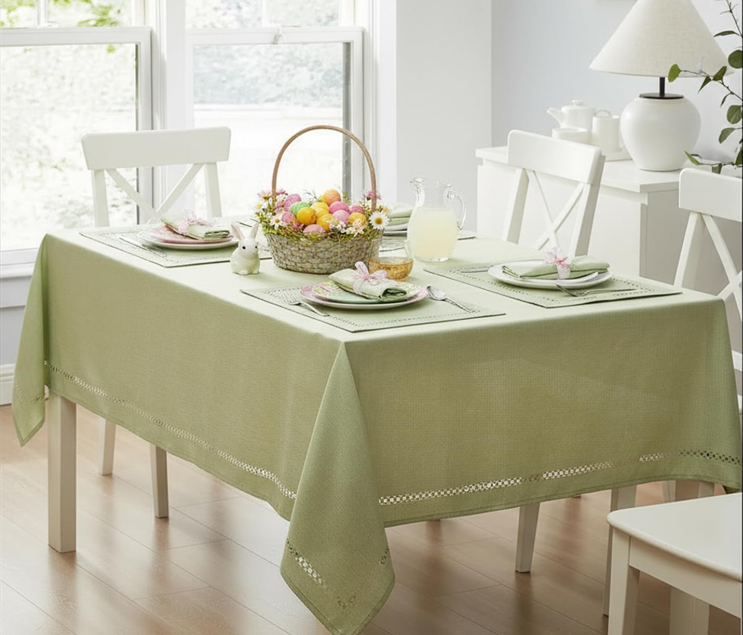 Amazon.com: Newbridge Holiday Provence Lattice Sage Green 60 x 120