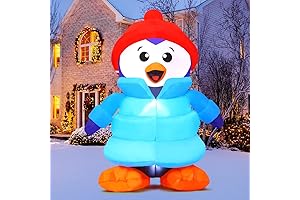 GOOSH 6 FT Christmas Inflatables Penguins Outdoor Decorations